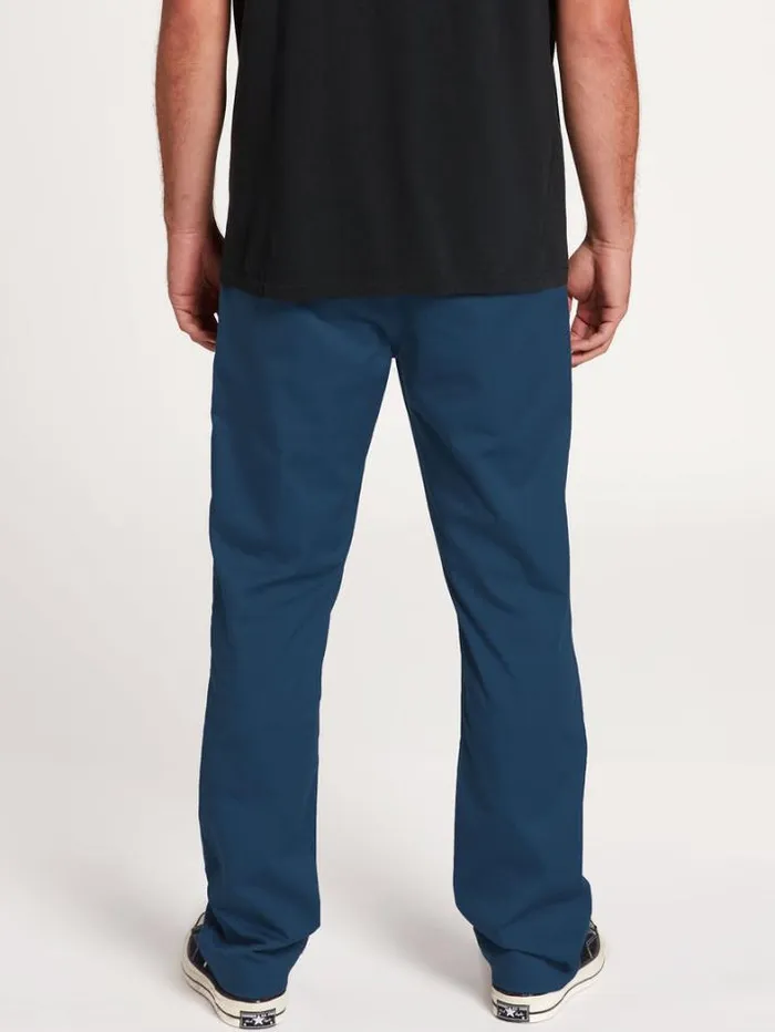 Mens Pants Volcom Frickin Modern Stretch Chino Pants 8211 Smokey Blue