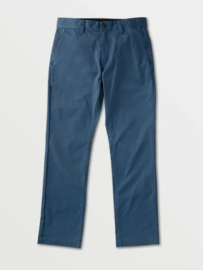 Mens Pants Volcom Frickin Modern Stretch Chino Pants 8211 Smokey Blue