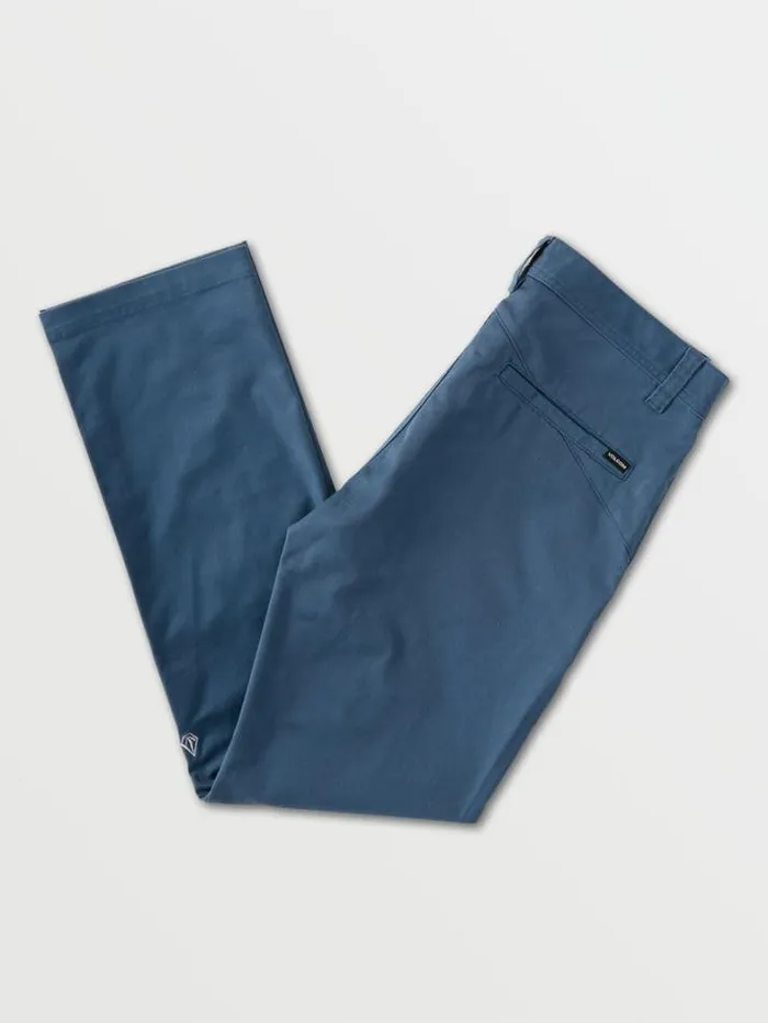 Mens Pants Volcom Frickin Modern Stretch Chino Pants 8211 Smokey Blue