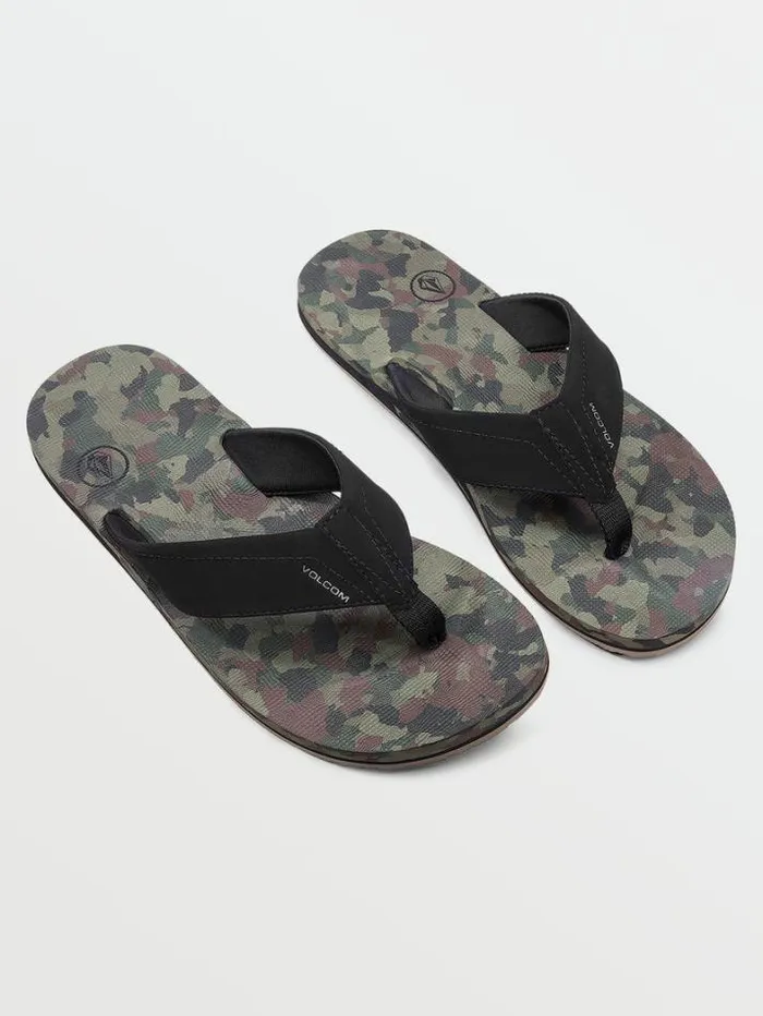 Mens Sandals Volcom Victor Sandals 8211 Dark Camo