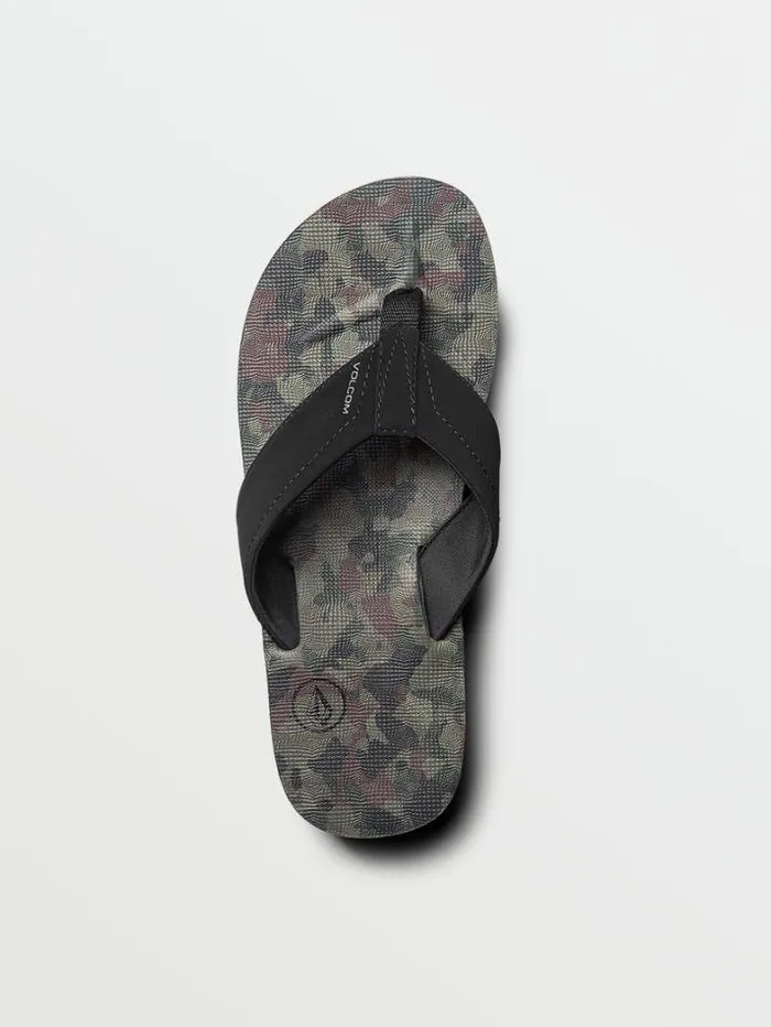 Mens Sandals Volcom Victor Sandals 8211 Dark Camo