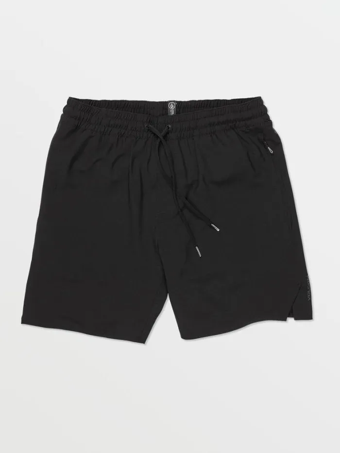 Mens Shorts Volcom Frickin Ascender Elastic Waist Shorts 8211 Black