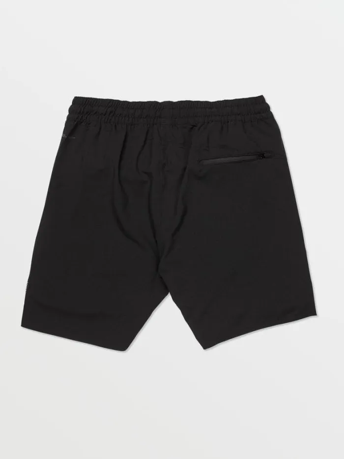 Mens Shorts Volcom Frickin Ascender Elastic Waist Shorts 8211 Black