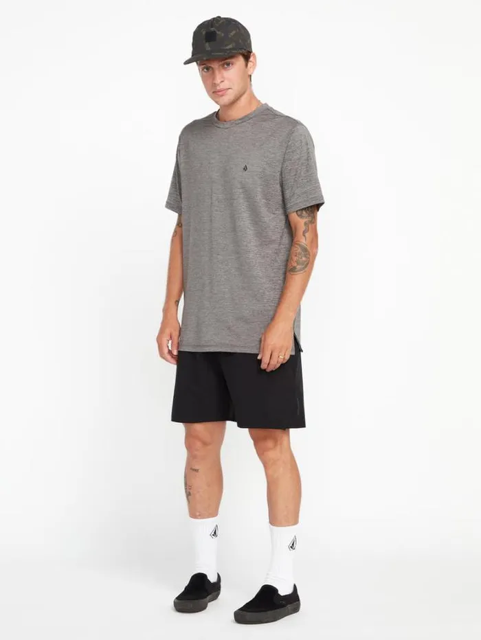 Mens Shorts Volcom Frickin Ascender Elastic Waist Shorts 8211 Black