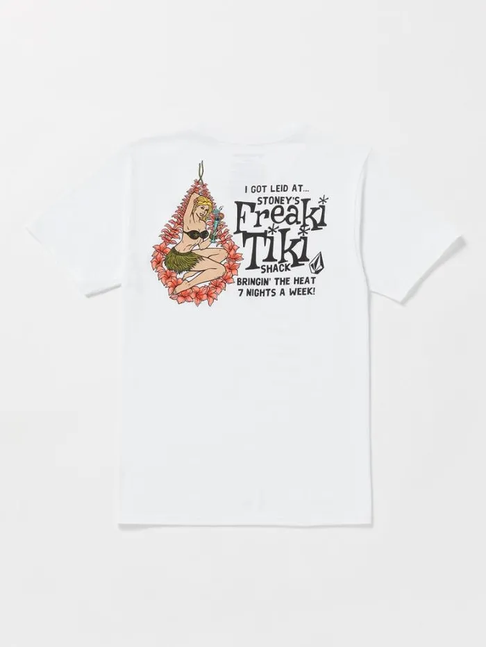 Mens TShirts and Tanks Volcom Freaki Tiki Short Sleeve Tee 8211 White