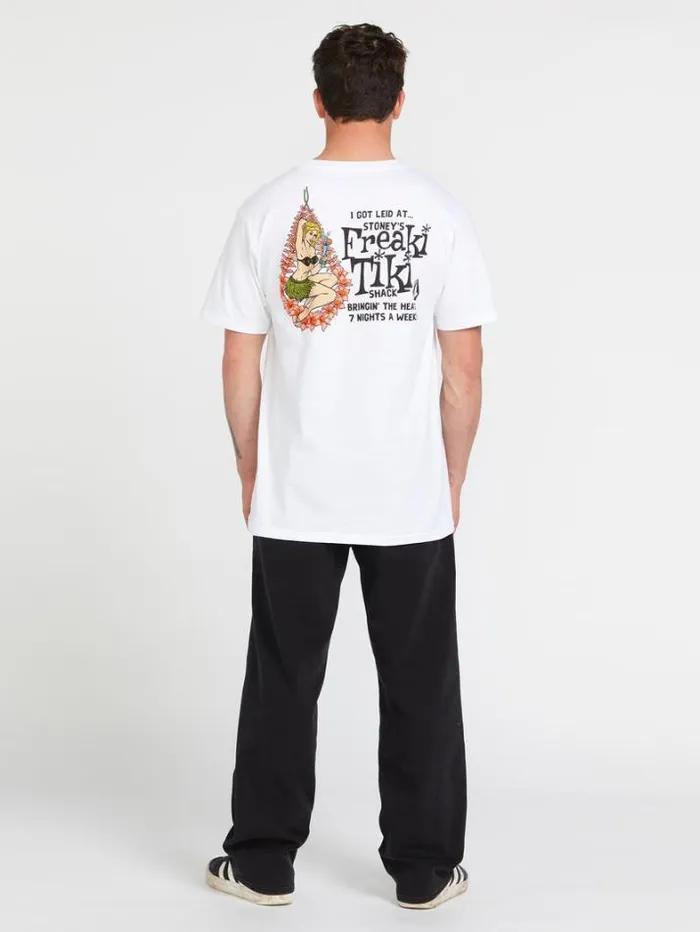 Mens TShirts and Tanks Volcom Freaki Tiki Short Sleeve Tee 8211 White