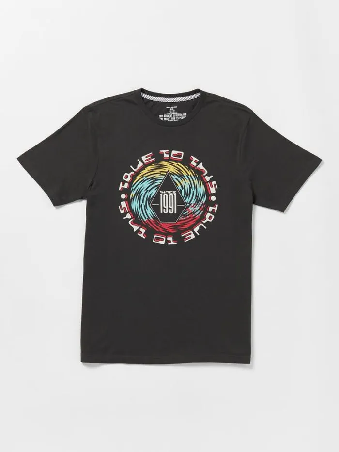 Mens TShirts and Tanks Volcom Spinz Short Sleeve Tee 8211 Stealth