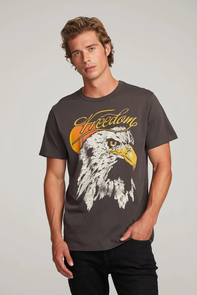 Mens Tops Chaser Brand Freedom Eagle Mens Tee