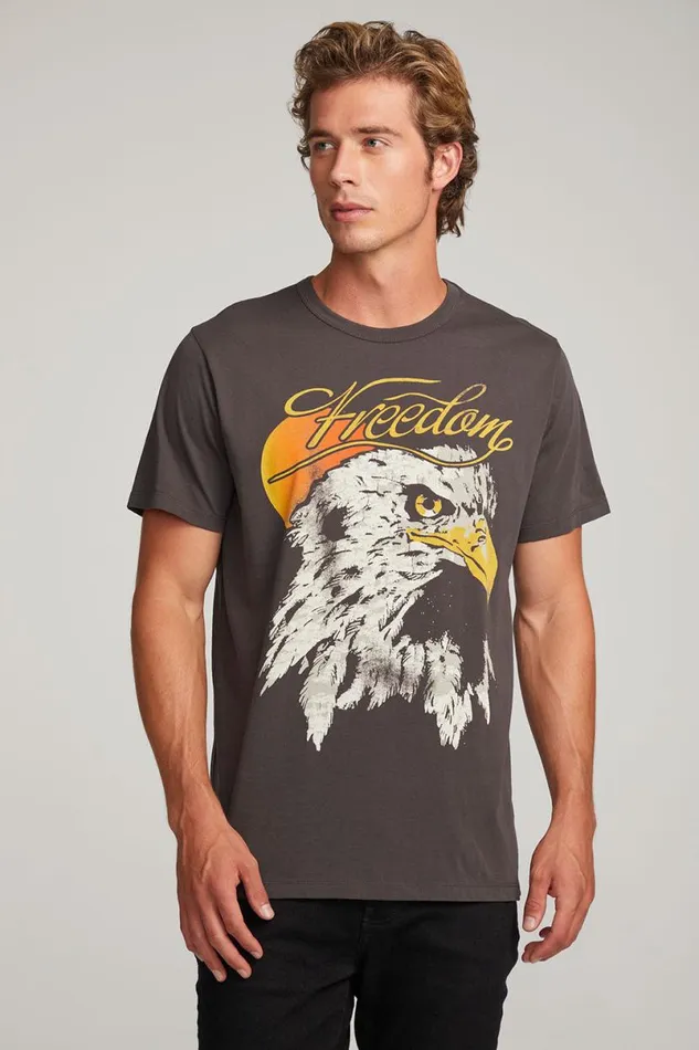 Mens Tops Chaser Brand Freedom Eagle Mens Tee