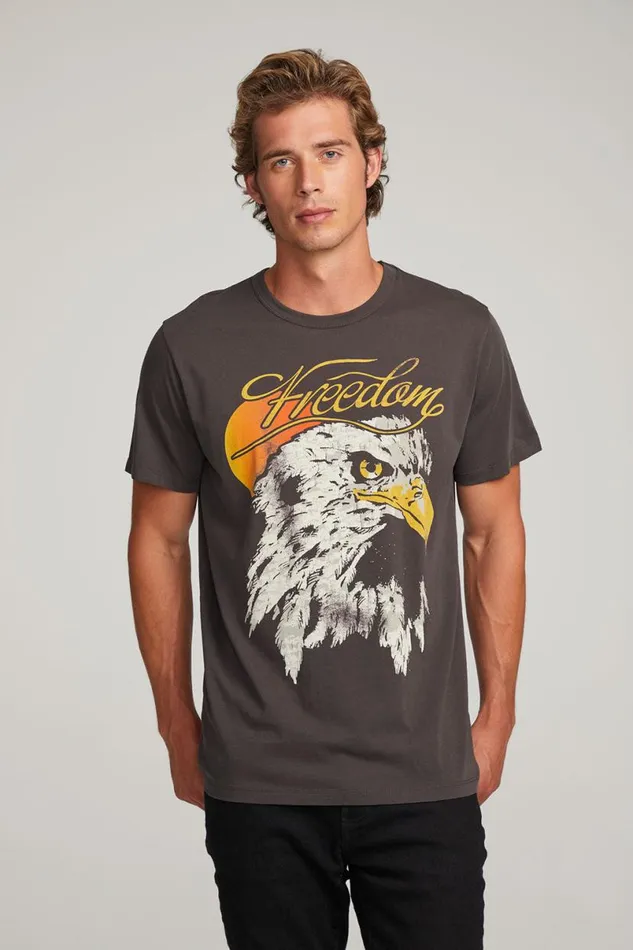 Mens Tops Chaser Brand Freedom Eagle Mens Tee