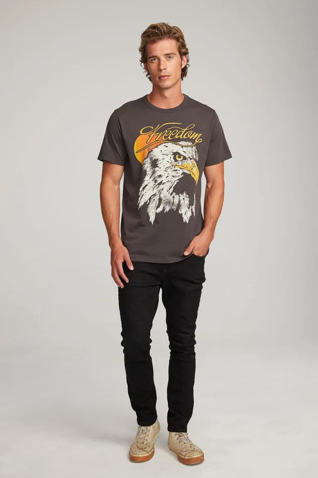 Mens Tops Chaser Brand Freedom Eagle Mens Tee
