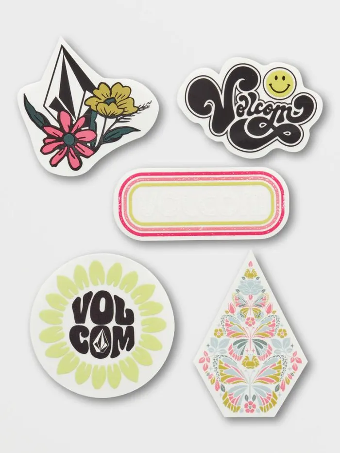 MensWomensKids Stickers Volcom Trippy Sticker Pack 8211 Assorted