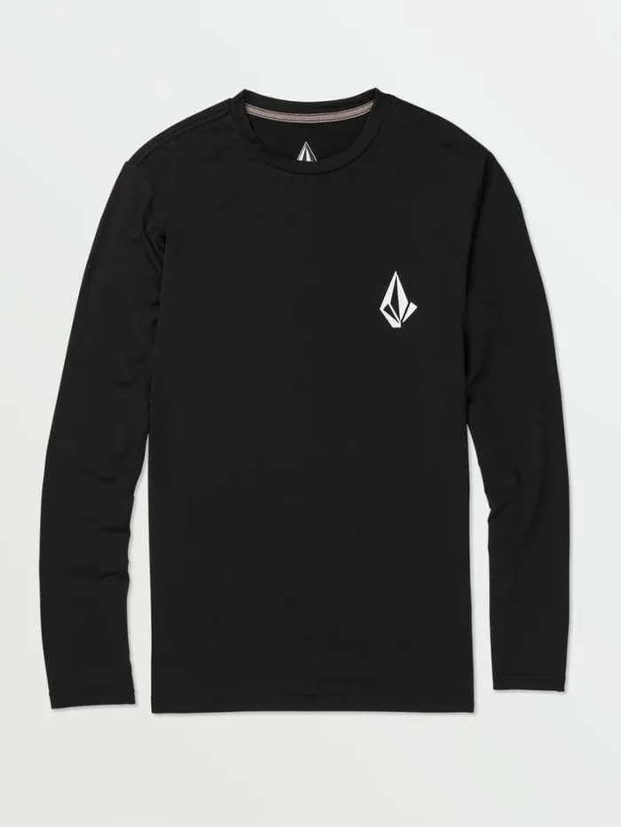 MensWomens Rashguards Volcom Taunt Long Sleeve Shirt 8211 Black