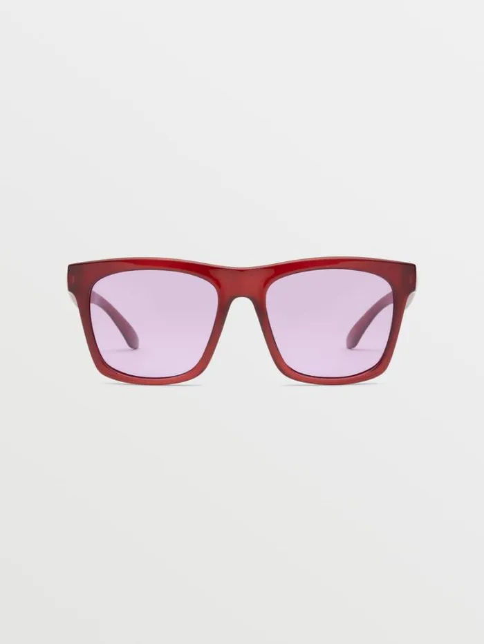 MensWomens Sunglasses Volcom Jewel Sunglasses 8211 Gloss AmberViolet