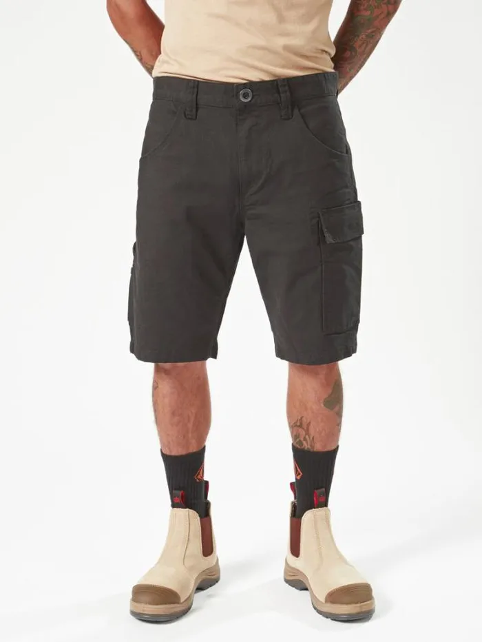 MensWorkwear Shorts Volcom Workwear Caliper Work Shorts 8211 Black