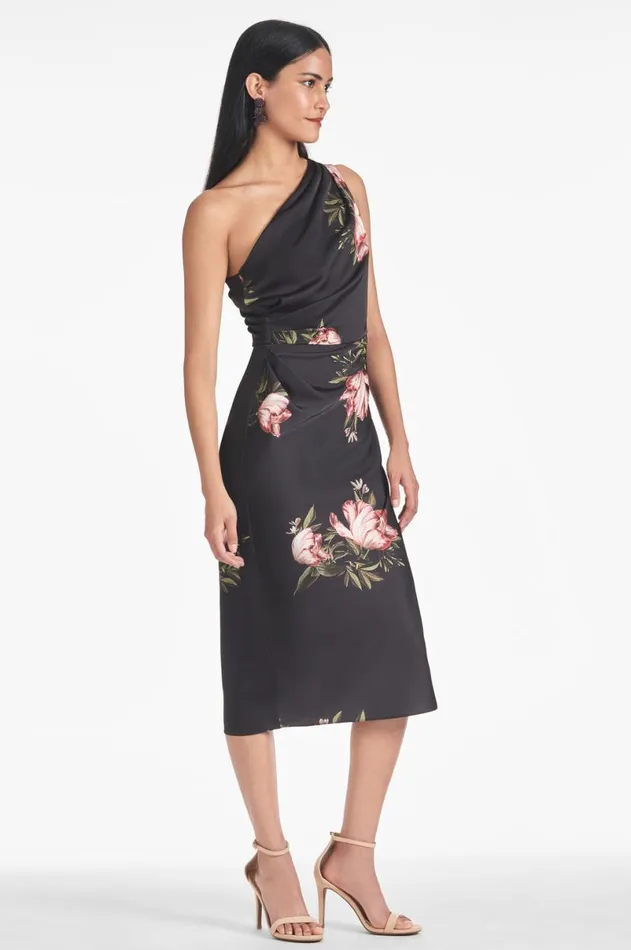 Midi Women Sachin and Babi Carmen Dress 8211 Noir Blossom