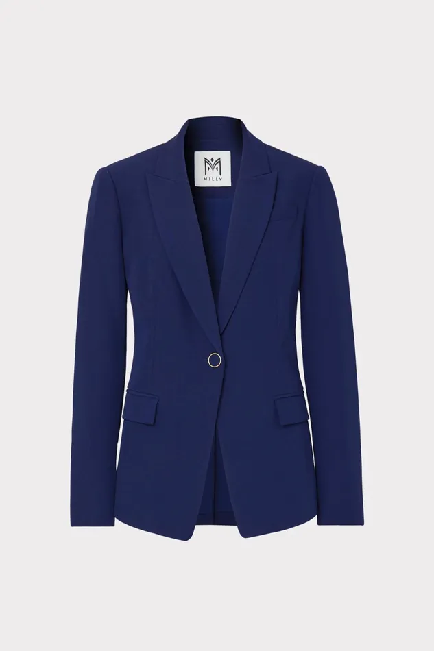 Milly Avery Cady Blazer Navy Women Matching Sets
