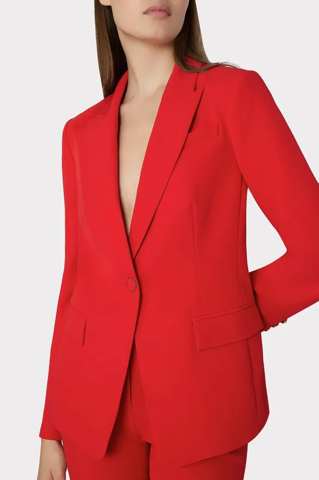 Milly Avery Cady Blazer Red Women Blazers
