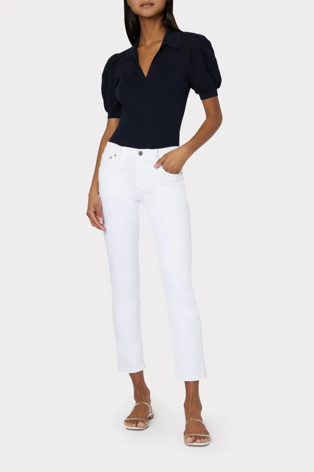 Milly Gale Skinny Jeans White Women Pants