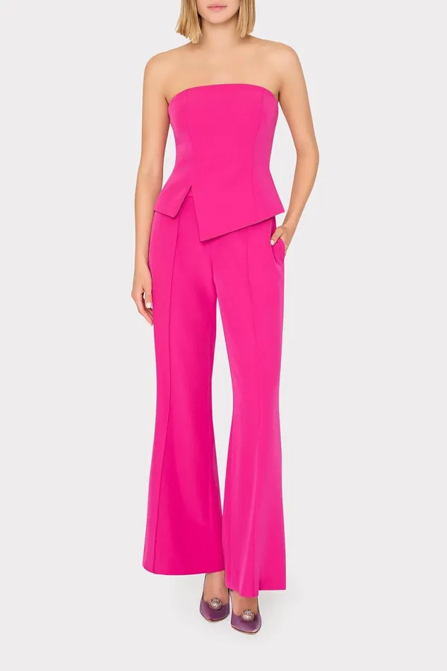 Milly Lana Cady Strapless Top Fuchsia Women Matching Sets Milly Lana Cady Strapless Top Fuchsia Women Matching Sets