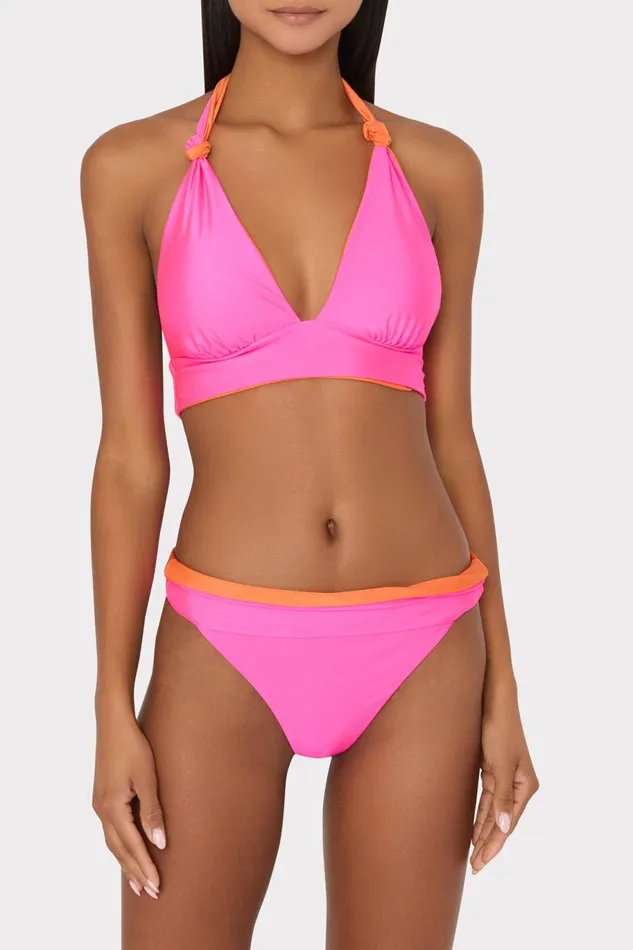 Milly Scala Reversible Bikini Bottom Pinkorange Women Swim and Coverups Milly Scala Reversible Bikini Bottom Pinkorange Women Swim and Coverups