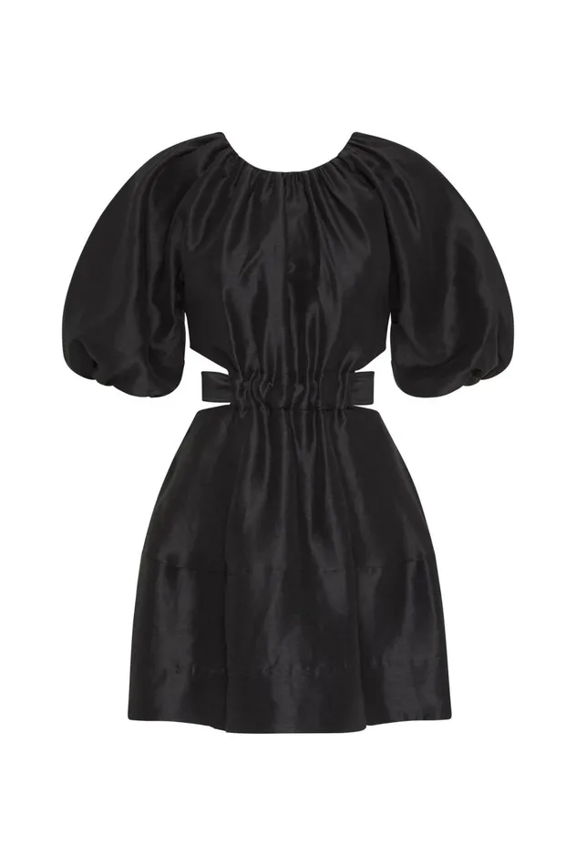 Mimosa Cut Out Mini Dress Black Women Aje Mini Dresses