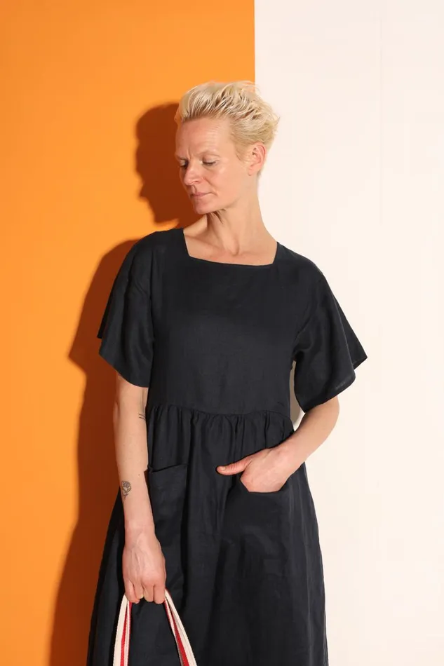 Mitch Dress Navy WomensShop LF Markey Dresses