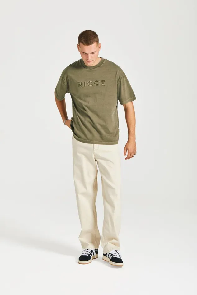 NICCE TShirts Mens NICCE Mercury Oversized TShirt Juniper Green