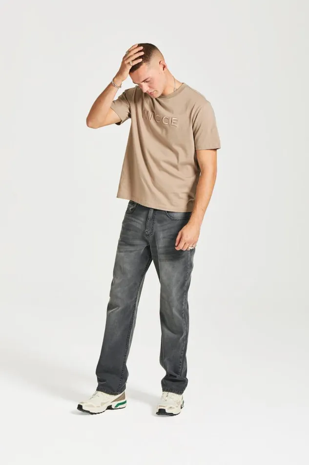 NICCE TShirts Mens NICCE Mercury Short Sleeve TShirt Taupe