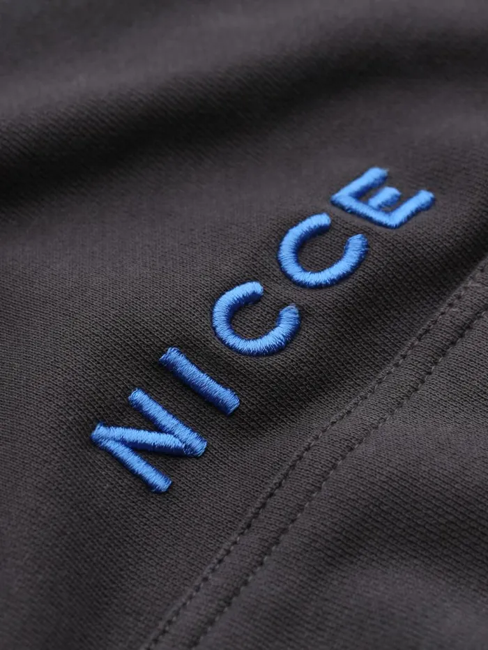 NICCE Tracksuit Sets Mens NICCE Script Essentials Hoodie and Jogger Tracksuit Set Grey
