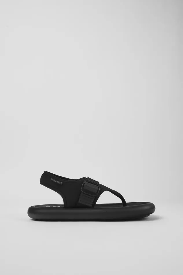 Non Leather Shoes Men Camper Camper X Ottolinger Black Sandals By Camper X Ottolinger