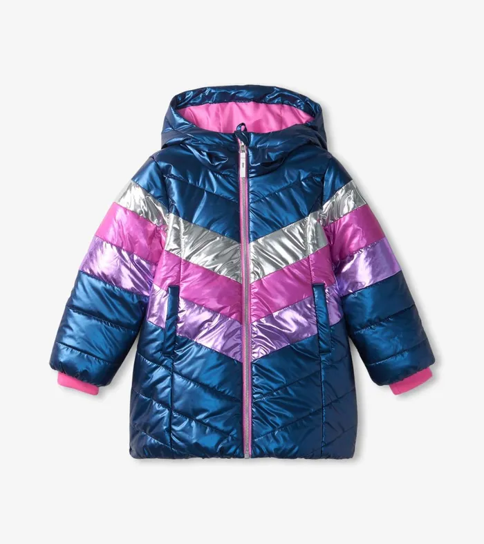 Outerwear Girls Hatley Rainbows Puffer Jacket