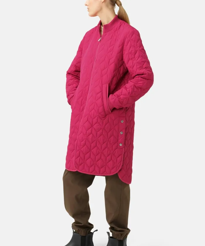Padded Quilt Coat 8211 Sangria Outerwear Ilse Jacobsen All Jackets And Coats