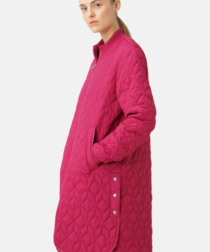 Padded Quilt Coat 8211 Sangria Outerwear Ilse Jacobsen All Jackets And Coats