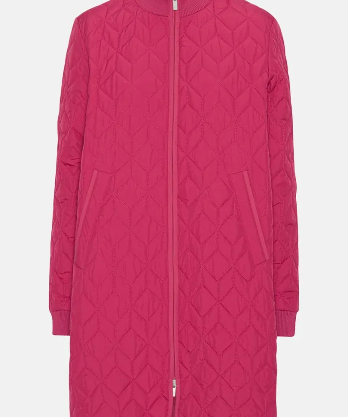Padded Quilt Coat 8211 Sangria Outerwear Ilse Jacobsen All Jackets And Coats