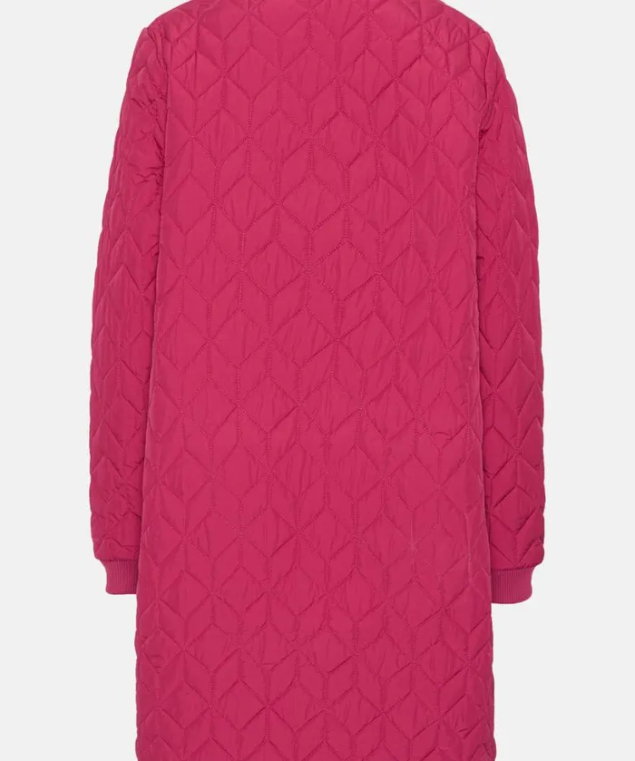 Padded Quilt Coat 8211 Sangria Outerwear Ilse Jacobsen All Jackets And Coats
