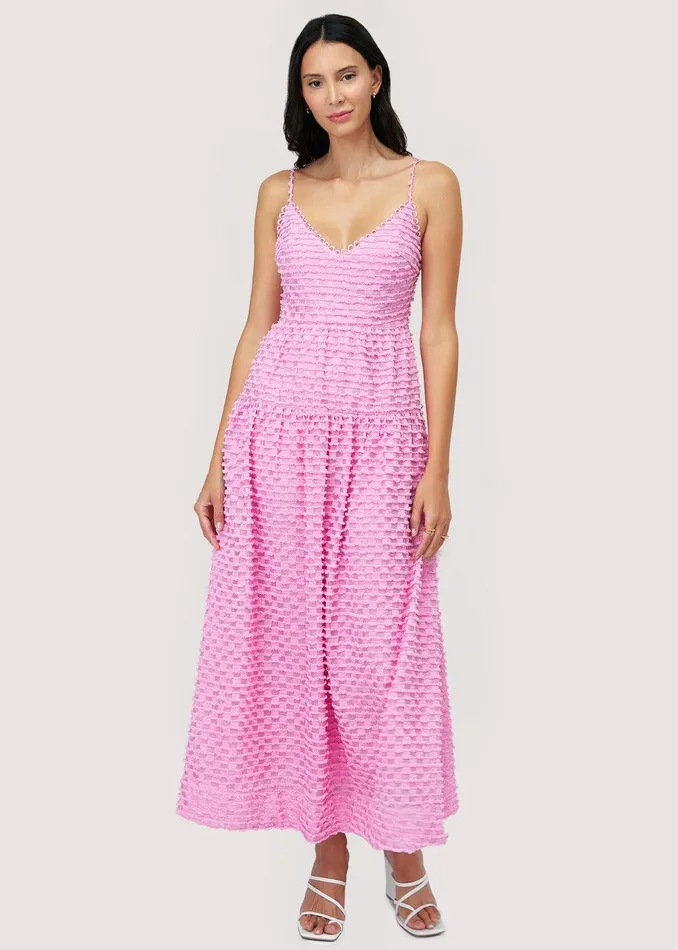 Paloma Maxi Dress Pink Women Lost Wander Dresses