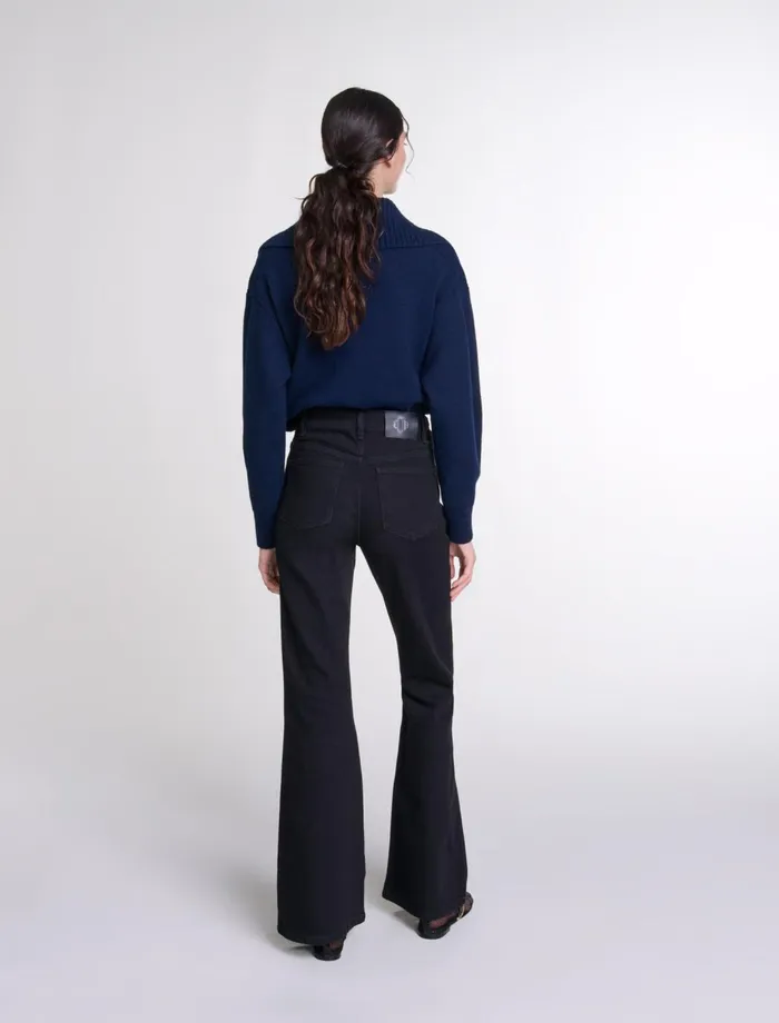 Pants and Jeans Women Maje Flared Jeans Black