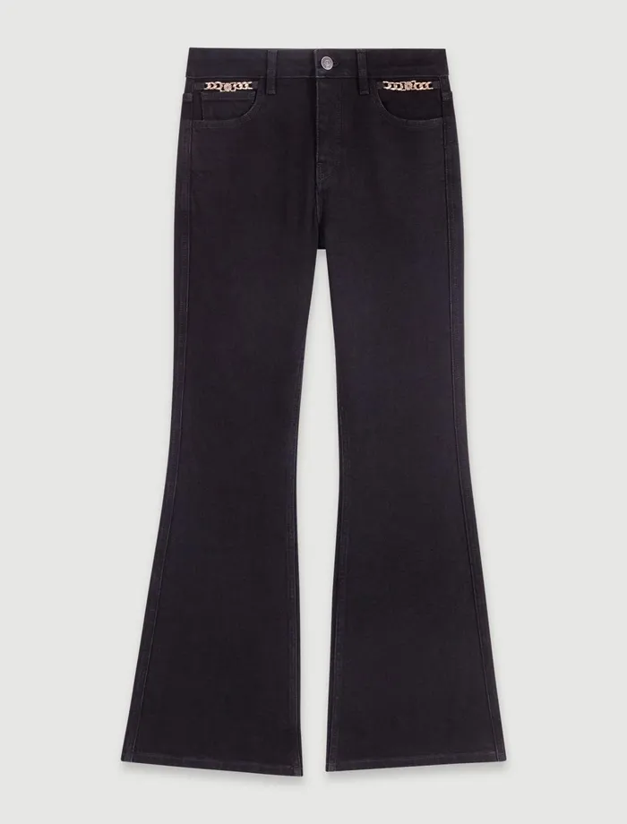 Pants and Jeans Women Maje Flared Jeans Black