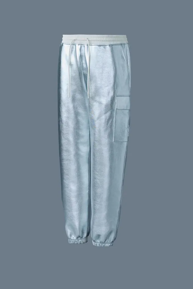 Pants and Shorts Men Mackage MARVINM Metallic Double Face Jersey Sweatpants Black