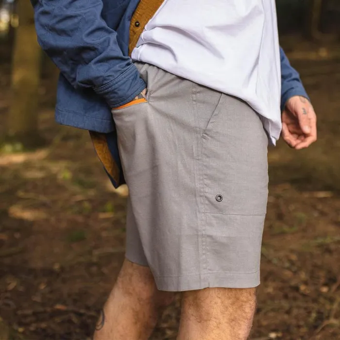 Passenger Clothing Adventure Organic All Purpose Short Frost Gray Men Shorts