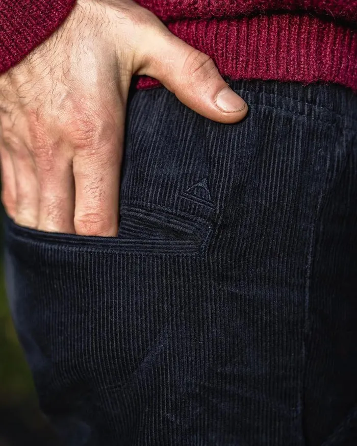 Passenger Clothing Adventurer Cord Trouser Deep Navy Men Trousers