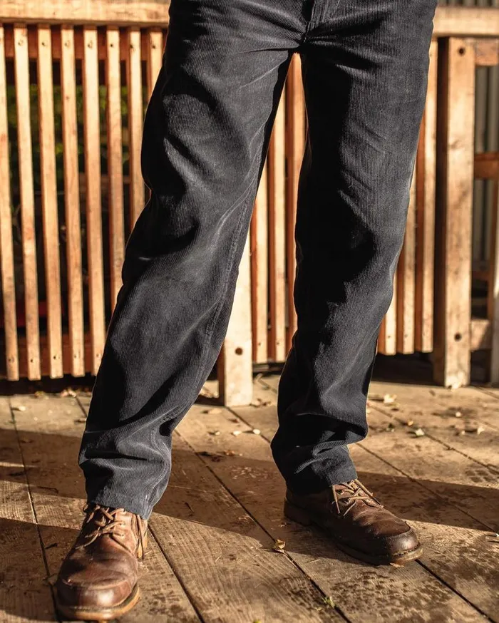 Passenger Clothing Adventurer Cord Trouser Deep Navy Men Trousers