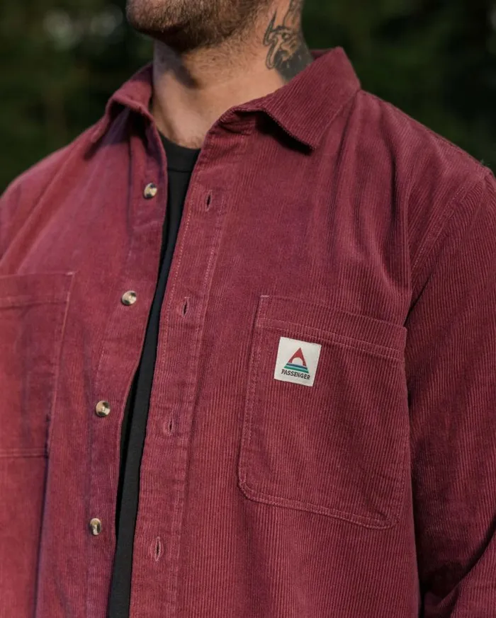 Passenger Clothing Backcountry Cord Shirt Crushed Berry Men Shirts