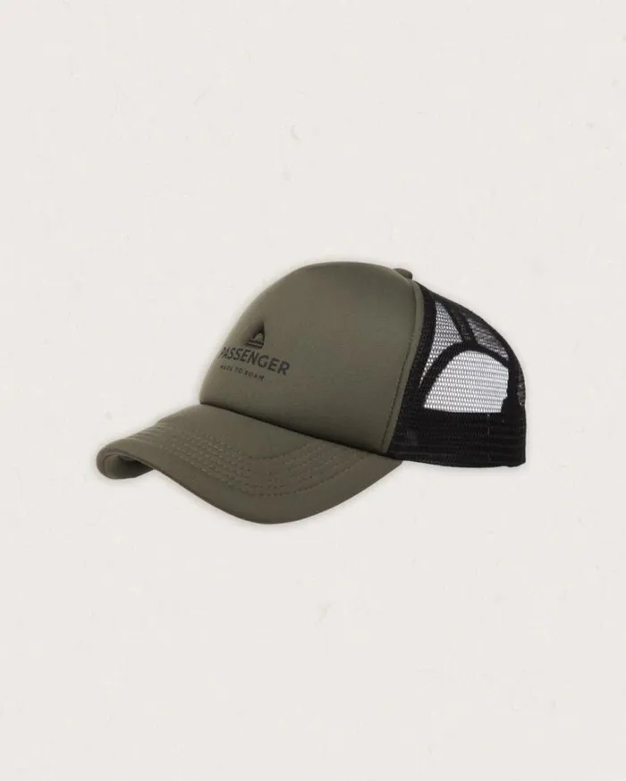 Passenger Clothing Beechey Snapback Trucker Cap Khaki WomenMen Caps and Hats