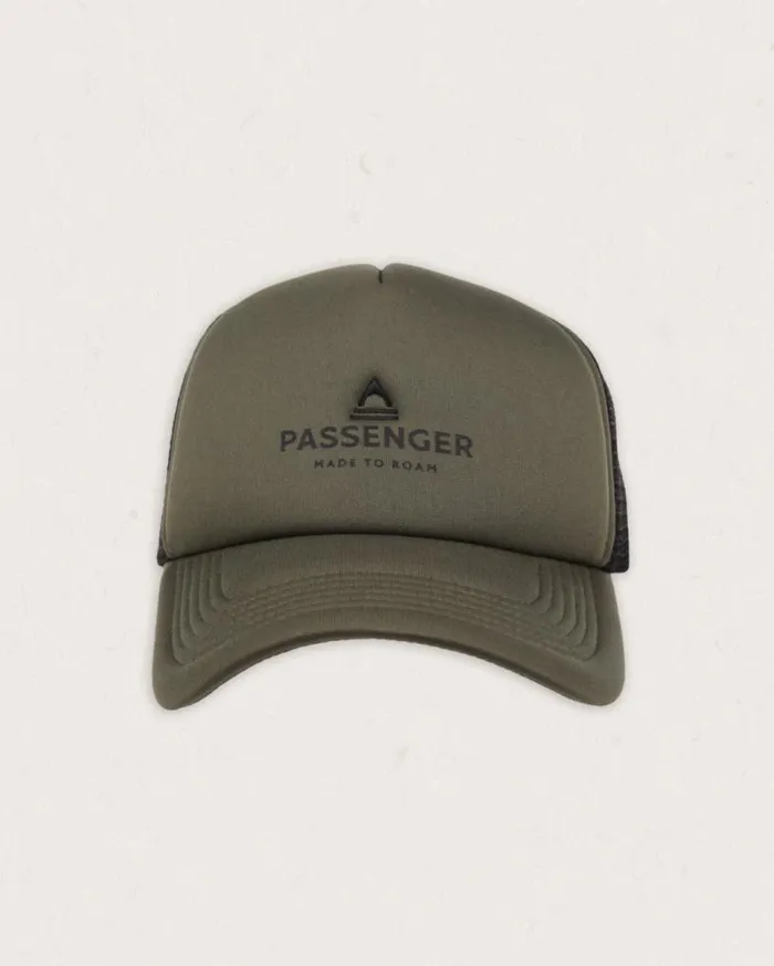 Passenger Clothing Beechey Snapback Trucker Cap Khaki WomenMen Caps and Hats