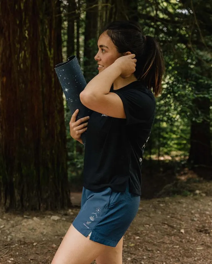 Passenger Clothing Byway Active Recycled Short Dark Denim Women Activewear