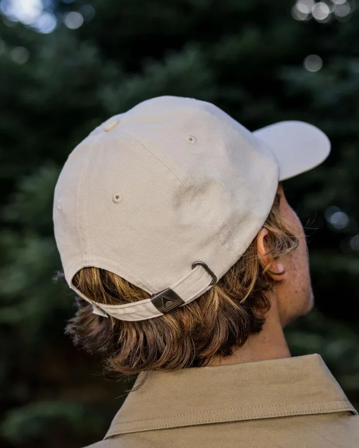 Passenger Clothing Fade Recycled Cotton Low Profile 6 Panel Cap Vintage White WomenMen Caps and Hats