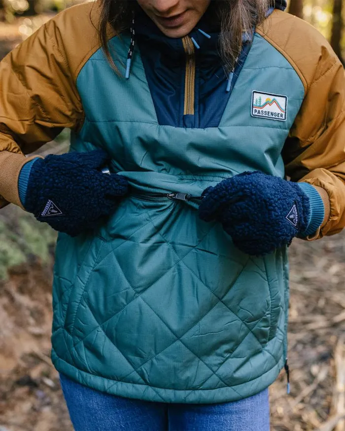 Passenger Clothing Ocean Recycled Insulated 12 Zip Jacket Deep Ocean Women Jackets