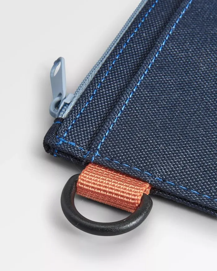 Passenger Clothing Recycled Card Holder Dark Denim WomenMen Backpacks and Bags